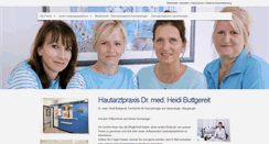 Desktop Screenshot of hautarztpraxis-buttgereit.de