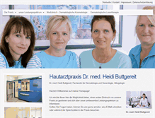 Tablet Screenshot of hautarztpraxis-buttgereit.de